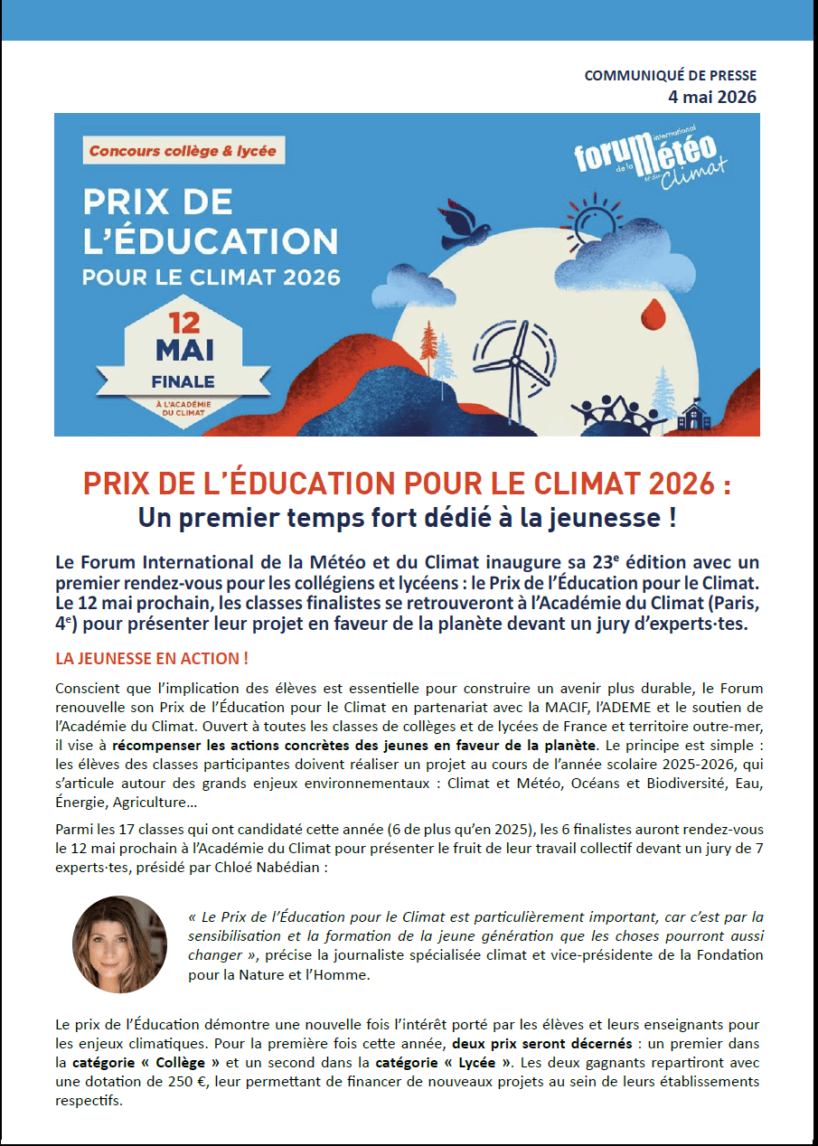Education- CP Meet-up 2026 communiqué de presse
